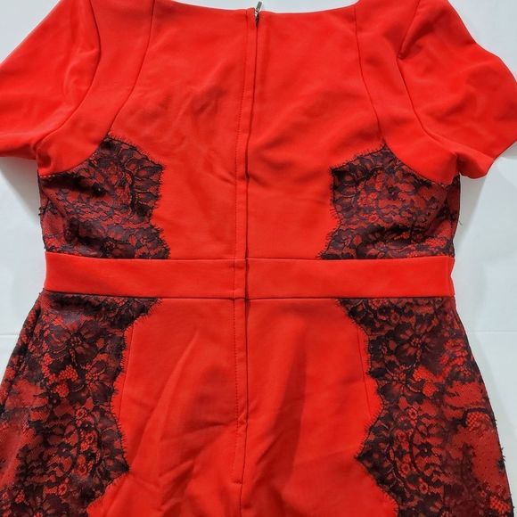 Marks & Spencer Scarlet and Ebony Lace Midi Dress. Gorgeous, never worn! - Picture 2 of 9